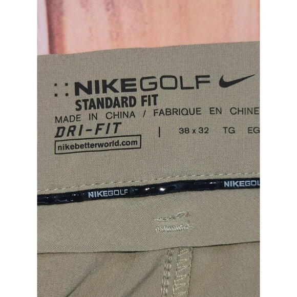 Nike Golf Mens Standard Fit Khaki Dri-Fit Pants 38x32 - Picture 4 of 8